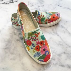 Keds x Rifle Paper Co. Floral Slip-on Sneakers